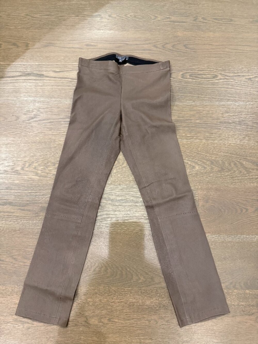 Vince Leather Skinny Pants - Taupe XS / TP